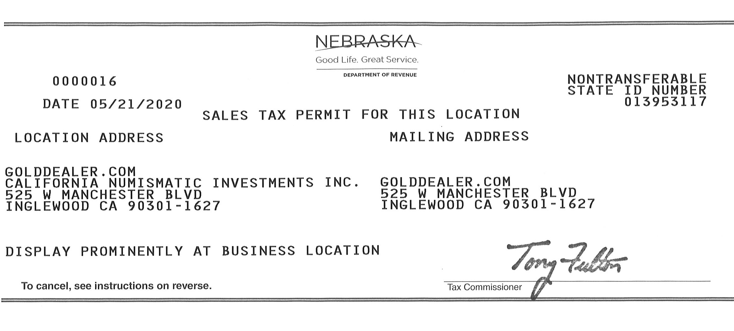 Nebraska EIN Number LLC Bible